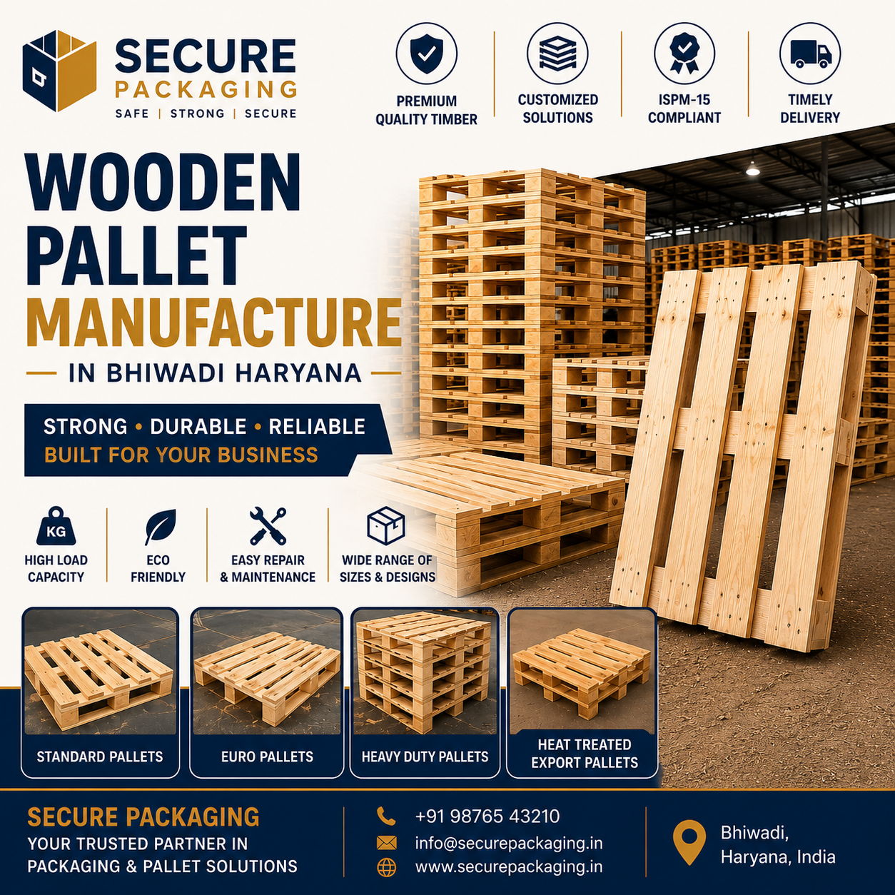 Wooden Pallet Manufacture in Bhiwadi Haryana